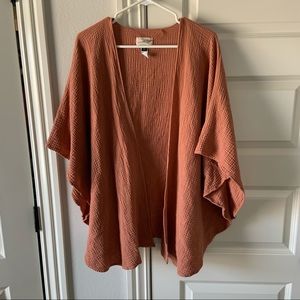 UNIVERSAL THREAD Pink Gauze Kimono OS